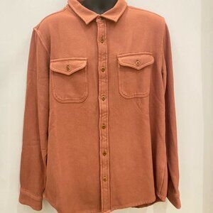 Outerknown Chroma Blanket Shirt | Mineral Red | Size L | NWT